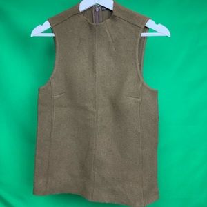 Theory Brown wool Blend Vest (Measurements inside)